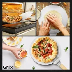 GrillX Pizzaschep Met Pizzasnijder - 30cm - In Luxe Doos - Pizzaspatel Voor BBQ & Oven - BBQ Accesoires Gereedschap -Barbecue Series Winkel 1200x1200 215