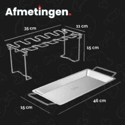GrillX Kippenvleugelhouder - Kiphouder Voor BBQ & Oven - RVS - BBQ Accesoires 5 GrillX Kippenvleugelhouder - Kiphouder Voor BBQ & Oven - RVS - BBQ Accesoires -Barbecue Series Winkel 1200x1200 238