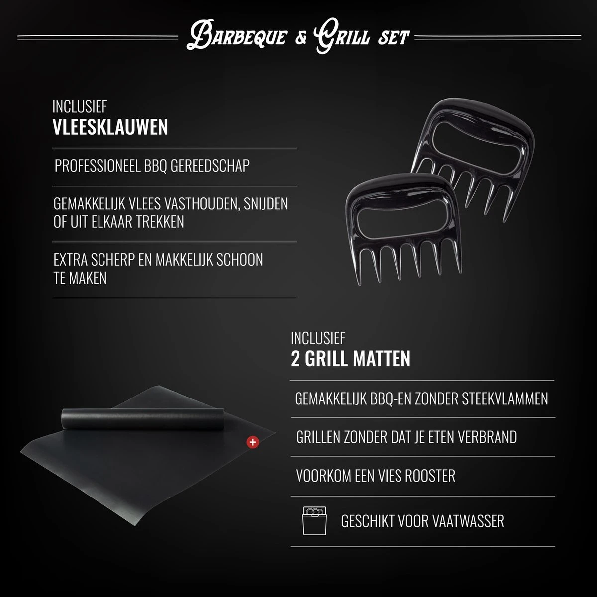 Mountain Jack® 40-Delige Luxe BBQ Grill Accessoires Set in Roestvrij Staal – Barbecue Gereedschap – Tangenset, Vlees Thermometer, Vleestang, Borstel, Spiezen, Vleesmes, Vleesvork Mountain Jack® 40-Delige Luxe BBQ Grill Accessoires Set In Roestvrij Staal – Barbecue Gereedschap – Tangenset, Vlees Thermometer, Vleestang, Borstel, Spiezen, Vleesmes, Vleesvork -Barbecue Series Winkel 1200x1200 269