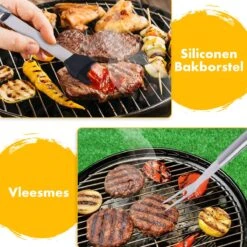 BBQ Accesoires Set Gereedschap Tang Borstel Barbecue Kookgerei - 10 Delig 5 BBQ Accesoires Set Gereedschap Tang Borstel Barbecue Kookgerei - 10 Delig -Barbecue Series Winkel 1200x1200 288
