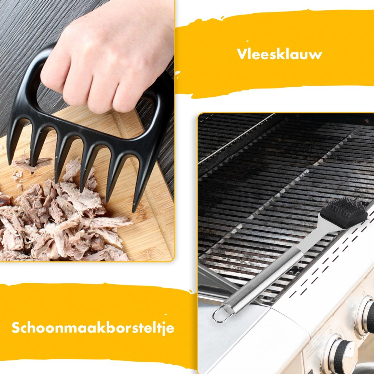 BBQ Accesoires Set Gereedschap Tang Borstel Barbecue Kookgerei - 10 delig BBQ Accesoires Set Gereedschap Tang Borstel Barbecue Kookgerei - 10 Delig -Barbecue Series Winkel 1200x1200 289