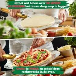 Ecowize Pizzaschep Voor BBQ En Oven - Aluminium Pizzaspatel Vierkant 30cm Met Inklapbaar Handvat - Met Extra Professionele Pizzasnijder -Barbecue Series Winkel 1200x1200 295