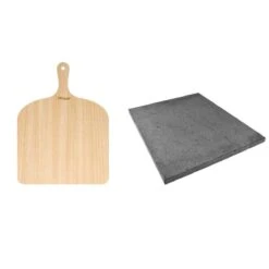 ETNA Pizza Set - Grote Pizzasteen & GRATIS Pizzaschep - 30 Cm X 38 Cm - Echt Italiaanse Pizzasteen - Broodbaksteen - BBQ Pizzasteen - Gemaakt Van Lavasteen Uit De Etna - Non-stick - Eppicotispai -Barbecue Series Winkel 1200x1200 328