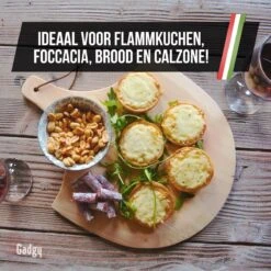 Gadgy Pizzasteen Met Pizzaschep – Cordieriet Voor Knapperige Pizzabodem – Pizzasteen Voor BBQ, Oven Of Kamado - Pizzaspatel - Pizza Set -Barbecue Series Winkel 1200x1200 380