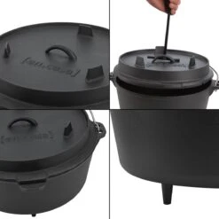 Dutch Oven Enkhuizen Met Deksel Gietijzer Zwart - 4 Varianten -Barbecue Series Winkel 1200x1200 440