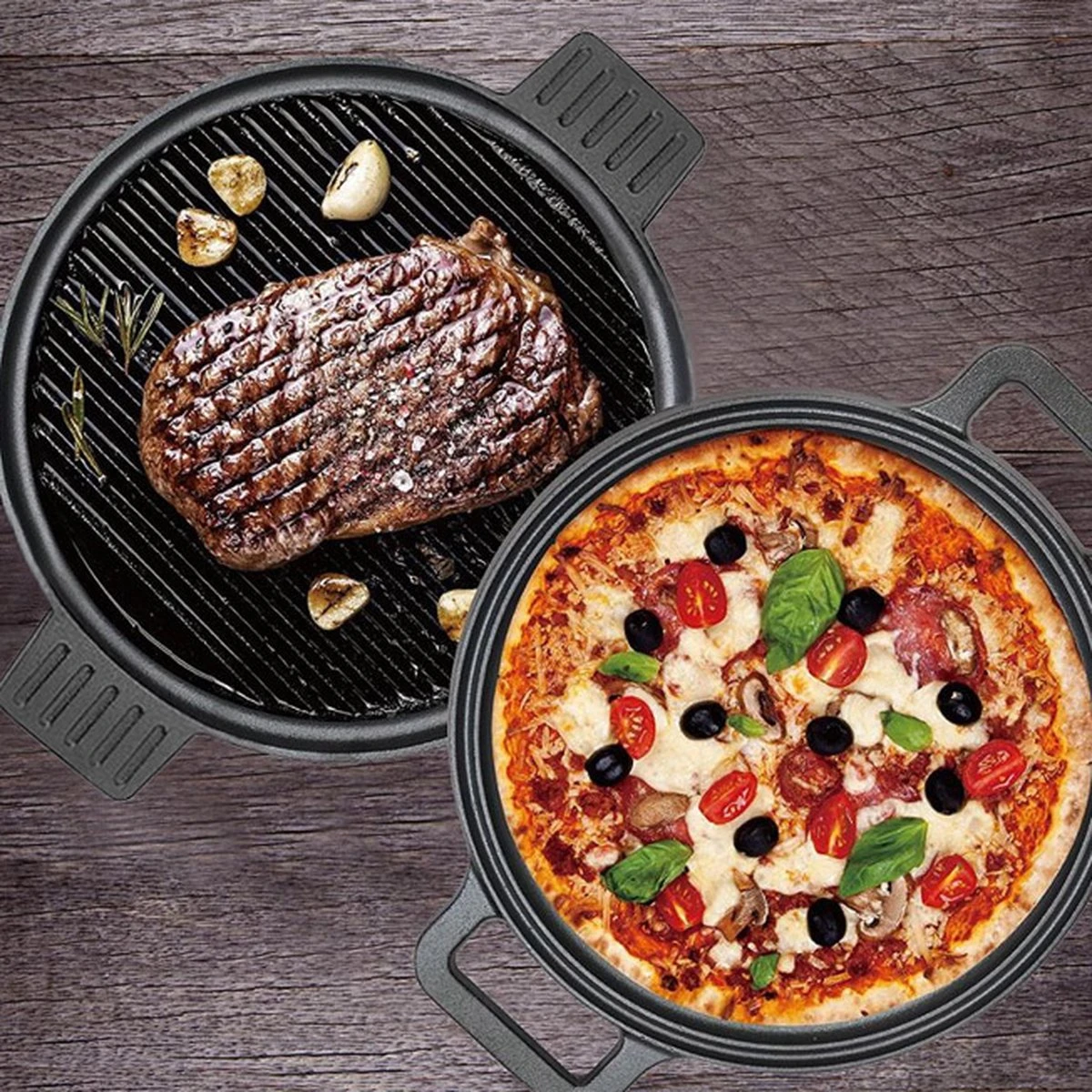 Chefs Cuisine gietijzeren grillpan - grillpan gietijzer - gietijzer bbq grillpan - gietijzeren grillplaat - Pizzasteen - Plancha gietijzer - Gietijzeren bakplaat - rond 36 cm - dubbelzijdig Chefs Cuisine Gietijzeren Grillpan - Grillpan Gietijzer - Gietijzer Bbq Grillpan - Gietijzeren Grillplaat - Pizzasteen - Plancha Gietijzer - Gietijzeren Bakplaat - Rond 36 Cm - Dubbelzijdig -Barbecue Series Winkel 1200x1200 491