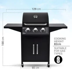 MaxxGarden Gas Barbecue - 3 Branders - Incl. Gratis BBQ Set -Barbecue Series Winkel 1200x1200 531
