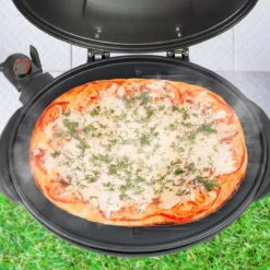 KitchenBrothers Elektrische BBQ - Met Grillplaat - Anti-aanbaklaag - Incl. Plank/Houders - Grilloppervlak 46,5x33,8cm - Tot 300°C - 2400W - Zwart -Barbecue Series Winkel 1200x1200 615