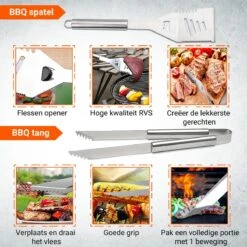 BBQ Accesoires Gereedschapset Koffer Set Tang Borstel Schort Barbecue Dagdeals - Chef Cook BBQ Accessoires Set -Barbecue Series Winkel 1200x1200 649