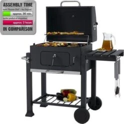 Tepro Toronto Click Barbecue Bbq Houtskool - Grilloppervlak (LxB) 56 X 42 Cm - Met Thermometer In De Deksel - RVS - Houtskoolbarbecue -Barbecue Series Winkel 1200x1200 659
