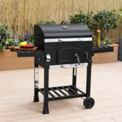 Alice's Garden Houtskool BBQ Bernard - Smoker - Verstelbare Houtskoolbak - Zwart -Barbecue Series Winkel 1200x1200 672