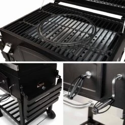 Alice's Garden Houtskool BBQ Bernard - Smoker - Verstelbare Houtskoolbak - Zwart -Barbecue Series Winkel 1200x1200 673