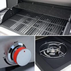 Alice's Garden Gas BBQ Bazin 4 - 5 Branders - Antraciet - Grilloppervlak 64,6x39,3cm -Barbecue Series Winkel 1200x1200 676
