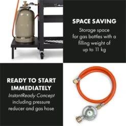 Klarstein Kingsville Double Barbecue - Houtskool- En Gasbarbecue - Smoker BBQ - Inclusief Deksels En Thermometer - Met 2 Roosters - Zwart 3 Klarstein Kingsville Double Barbecue - Houtskool- En Gasbarbecue - Smoker BBQ - Inclusief Deksels En Thermometer - Met 2 Roosters - Zwart -Barbecue Series Winkel 1200x1200 722