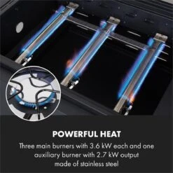 Klarstein Kingsville Double Barbecue - Houtskool- En Gasbarbecue - Smoker BBQ - Inclusief Deksels En Thermometer - Met 2 Roosters - Zwart 9 Klarstein Kingsville Double Barbecue - Houtskool- En Gasbarbecue - Smoker BBQ - Inclusief Deksels En Thermometer - Met 2 Roosters - Zwart -Barbecue Series Winkel 1200x1200 727