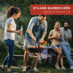 BBQ Collection Houtskoolbarbecue - Kogelbarbecue 45 X 60 Centimeter - Ronde Barbecue - Barbecue Op Wielen - Zwart - Metaal -Barbecue Series Winkel 1200x1200 762