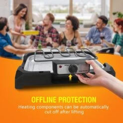 Aigostar Lava 30LDQ - Elektrische Grill - BBQ - Tafel Barbecue - Grilloppervlakte 41 X 24 Cm - 2000 Watt -Barbecue Series Winkel 1200x1200 803