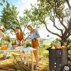 Merkloos Monzana Barbecue-ROKER-Grill-Oven -Barbecue Series Winkel 1200x1200 814