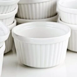 Chefarone Mini Ronde Ovenschalen - Mini Vormpjes Set Van 10 - Bakvormen Keramiek 200 ML - Crème Brulée Schaaltje - Wit -Barbecue Series Winkel 1200x1200 831