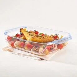 Pyrex Ovenschaal Rechthoek - Met Grepen - Borosilicaatglas - 1,4 Liter - Transparant -Barbecue Series Winkel 1200x1200 867