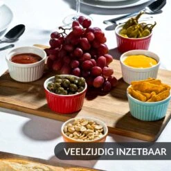Chefarone Mini Ronde Ovenschalen - Mini Vormpjes Set Van 10 - Bakvormen Keramiek 200 ML - Crème Brulée Schaaltje - Multicolor -Barbecue Series Winkel 1200x1200 874