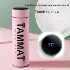 Slimme Thermosfles Met LCD Temperatuur Display - Curver Isolatiefles 0,5 Liter - Dubbelwandige Thermosfles - Thermosbeker - Isoleerfles - Thermoskan - Travel Mug - Bidon Drinkfles - Koffiebeker - Drinkflessen - RVS - Smart Thermos - Metaal -Barbecue Series Winkel 1200x1200 924