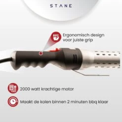 Bbq Aansteker Electrisch - Looftlighter - Bbq Starter - Bbq Accesoires - One Minute Lighter - Incl. Bbq Handschoenen - ®Stane -Barbecue Series Winkel 1200x1200 95
