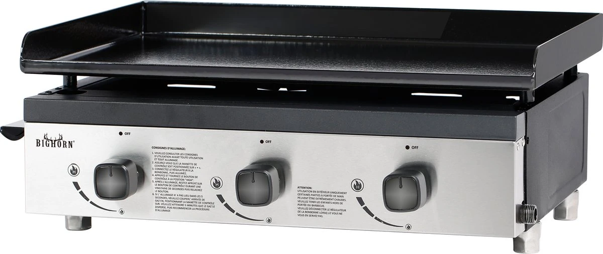 Bighorn Plancha Grill - Gasbarbecue – Tabletop – Draagbaar – 3 Branders Bighorn Plancha Grill - Gasbarbecue – Tabletop – Draagbaar – 3 Branders -Barbecue Series Winkel