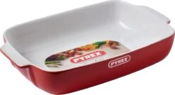 Pyrex Signature Ovenschaal Rechthoek - Keramiek - 30x22 Cm - Rood -Barbecue Series Winkel 1200x650 1
