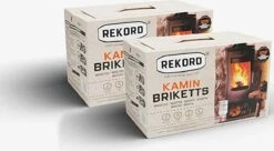 Bruinkoolbriket 10 Kg REKORD- Briketten - Brandhout-briketten Geperst -houtkachel 10kg - 18stk -Barbecue Series Winkel 1200x660