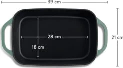 Springlane Gietijzer Ovenschaal Mint - 39,2 X 21,2 Cm, 4 L -Barbecue Series Winkel 1200x666 2