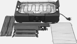 Royalty Line Elektrische Barbecue - Indoor En Outdoor BBQ - Tafelgrill - Elektrische Grill - Grill Oppervlak 40x24 Cm - 2000W - Met Stand - Zwart -Barbecue Series Winkel 1200x686 1