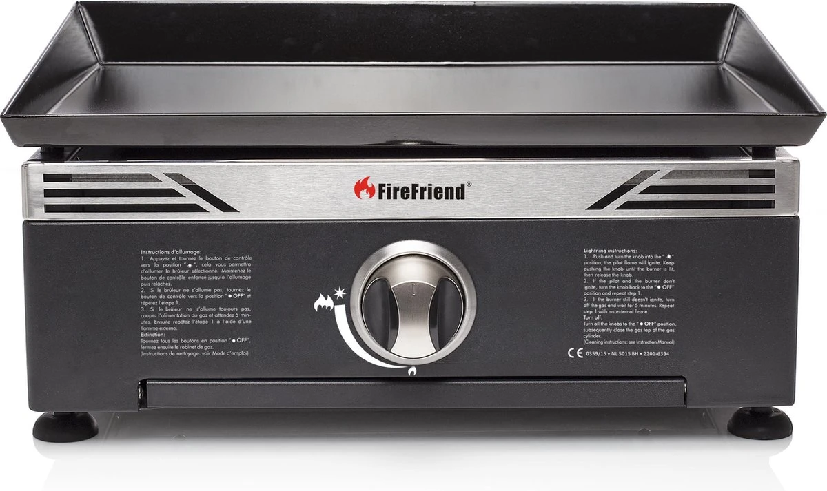 BBQ op gas met bakplaat 44,5 x 49,5 cm BBQ Op Gas Met Bakplaat 44,5 X 49,5 Cm -Barbecue Series Winkel