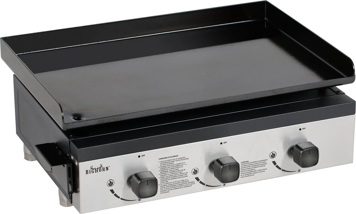 Bighorn Plancha Grill - Gasbarbecue – Tabletop – Draagbaar – 3 Branders Bighorn Plancha Grill - Gasbarbecue – Tabletop – Draagbaar – 3 Branders -Barbecue Series Winkel