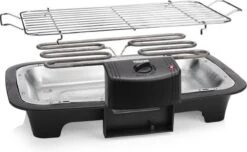 Tristar BQ-2813 Electrische Tafelbarbecue - Grilloppervlak (LxB) 38x22 Cm - 2000W - Zwart -Barbecue Series Winkel 1200x739 1