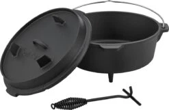 Dutch Oven Enkhuizen Met Deksel Gietijzer Zwart - 4 Varianten -Barbecue Series Winkel 1200x780 3