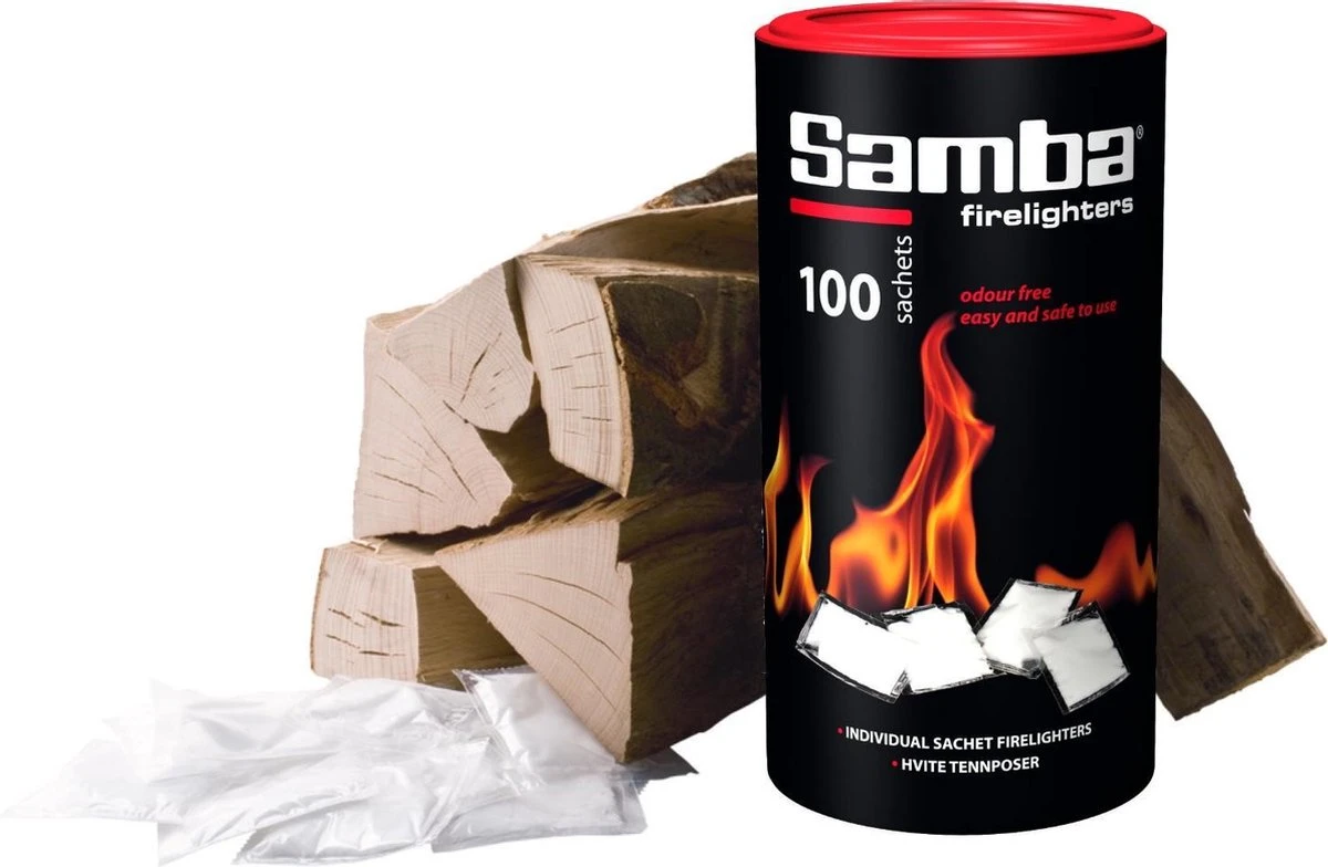 Samba Aanmaakzakjes Openhaard - 100 stuks in Koker Samba Aanmaakzakjes Openhaard - 100 Stuks In Koker -Barbecue Series Winkel 1200x784 1
