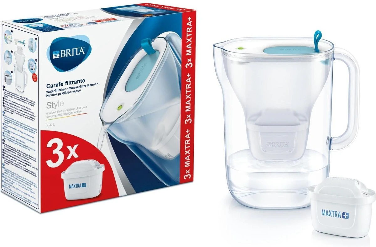 BRITA - Waterfilterkan Style Cool - Blauw - 2,4L + 3 MAXTRA+ Waterfilterpatronen BRITA - Waterfilterkan Style Cool - Blauw - 2,4L + 3 MAXTRA+ Waterfilterpatronen -Barbecue Series Winkel 1200x790 2