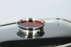 Alpina - Braadslede - Braadpan - Met Glazen Deksel - Aromaknop - 5,5 Liter - Zwart -Barbecue Series Winkel 1200x800 82