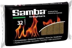 Samba Aanmaakblokjes Bruin á 24 X 32 Stuks - Omdoos Is 768 Aanmaakblokjes -Barbecue Series Winkel 1200x805
