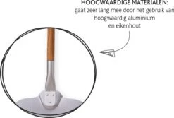 Boska Pizzaschep Barbecue - Kort Handvat - Stabiel - Aluminium - Eikenhout - BBQ Accessoires -Barbecue Series Winkel 1200x811