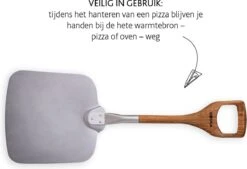 Boska Pizzaschep Barbecue - Kort Handvat - Stabiel - Aluminium - Eikenhout - BBQ Accessoires -Barbecue Series Winkel 1200x820