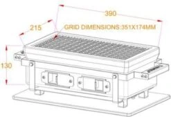 YAKINIKU Rechthoekige Shichirin | Konro- & Yakitori Grill -Barbecue Series Winkel 1200x821
