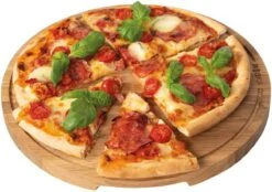 Boska Pizzaplank Friends L - BBQ Accessoires - Eikenhout - Handige Opvanggeul - Ø 34 Cm -Barbecue Series Winkel 1200x844 1