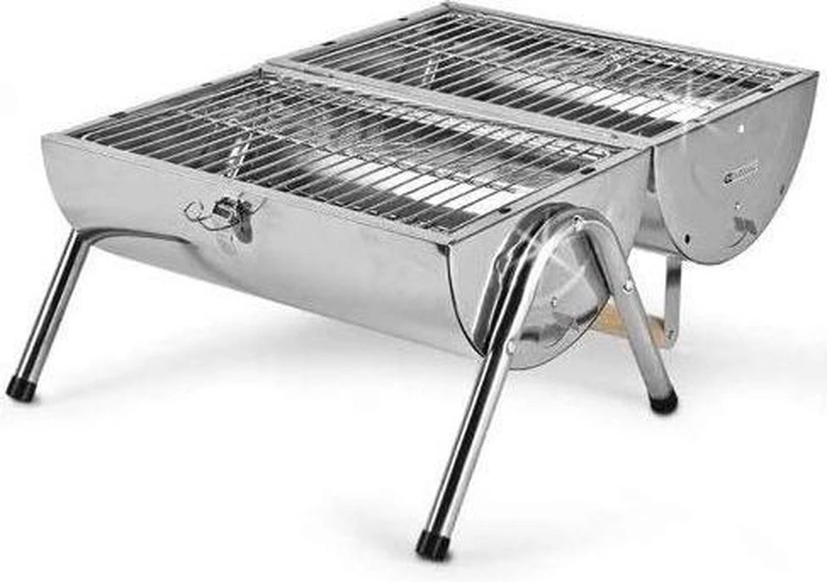 BBQ Collection Houtskoolbarbecue - Cilinder - Chroom BBQ Collection Houtskoolbarbecue - Cilinder - Chroom -Barbecue Series Winkel