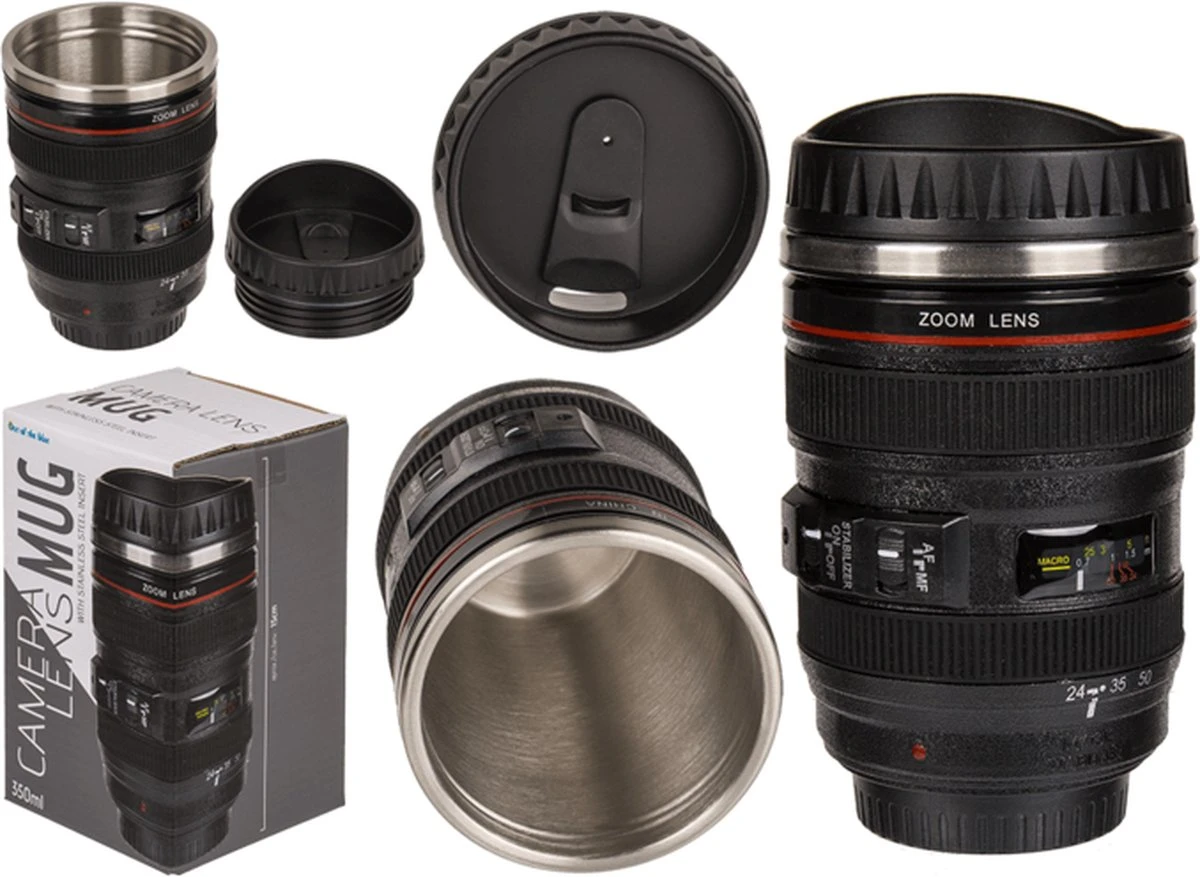 Camera Lens Mok 13,5x8cm thermosbeker Out Of The Blue Camera Lens Mok 13,5x8cm Thermosbeker -Barbecue Series Winkel 1200x877 3