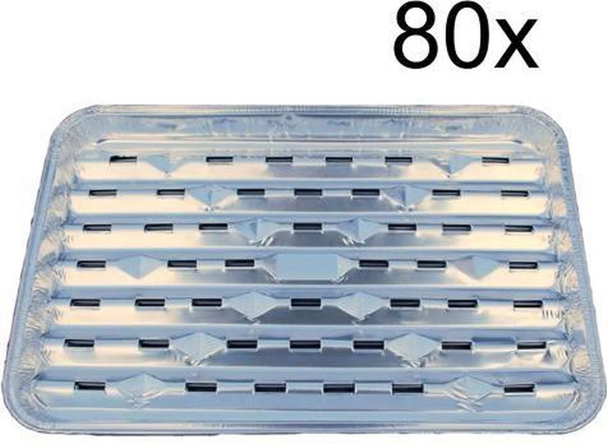 S'MART BBQ aluminium grillschaal 80 stuks 34x22x2,5cm (2 x 40 stuks) ideaal voor op de BBQ - wegwerp grillschalen - voordeelverpakking BBQ accessoires S'MART BBQ Aluminium Grillschaal 80 Stuks 34x22x2,5cm (2 X 40 Stuks) Ideaal Voor Op De BBQ - Wegwerp Grillschalen - Voordeelverpakking BBQ Accessoires -Barbecue Series Winkel