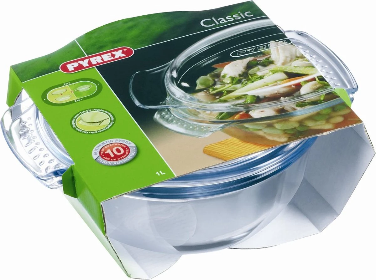 Pyrex Classic Ovenschaal Rond - Inclusief Deksel - Borosilicaatglas - 1,4 liter - Transparant Pyrex Classic Ovenschaal Rond - Inclusief Deksel - Borosilicaatglas - 1,4 Liter - Transparant -Barbecue Series Winkel