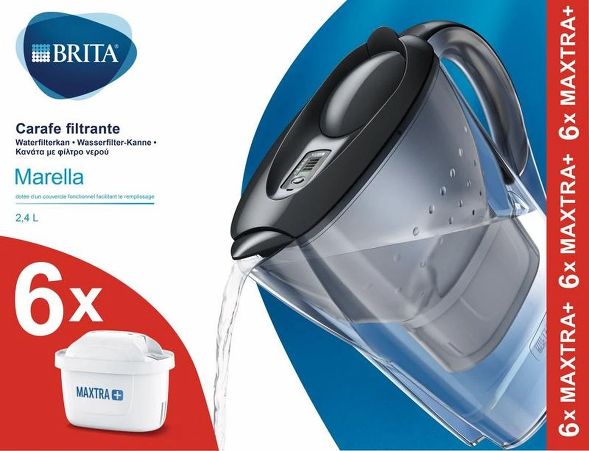 BRITA - Waterfilterkan Marella Cool - Grafiet - 2,4L + 6 MAXTRA+ Waterfilterpatronen BRITA - Waterfilterkan Marella Cool - Grafiet - 2,4L + 6 MAXTRA+ Waterfilterpatronen -Barbecue Series Winkel 1200x919 3