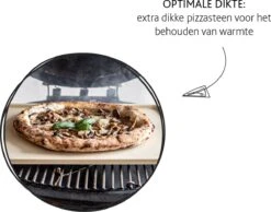 Boska Pizzasteen Deluxe Rechthoek - Voor De Oven - Knapperige Pizza's - 40x32 Cm - BBQ Accessoires -Barbecue Series Winkel 1200x942 1